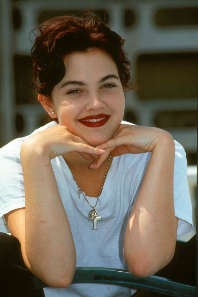 Drew Barrymore at the 1992 Cannes Film Festival