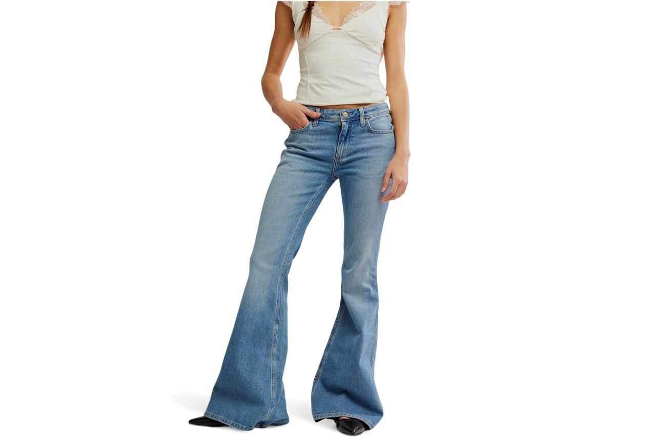 Free People Women's We The Free Love Bomb Flare Jeans Credit: Amazon