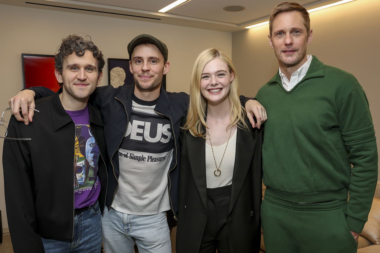 Harry Melling, Harry Lighton, Alexander Skarsgård, and Elle Fanning Todd Williamson/JanuaryImages