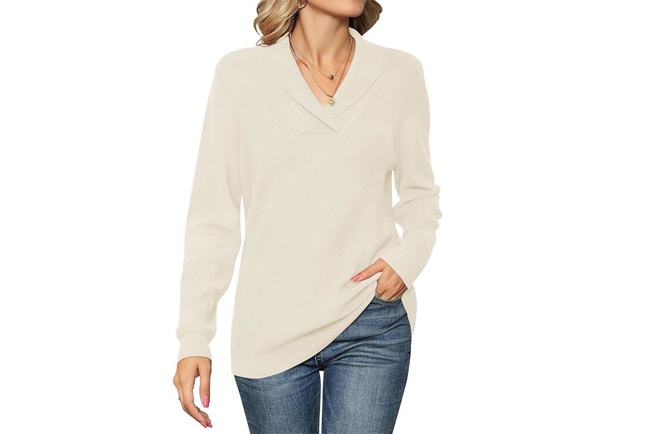 ivicoer long sleeve v-neck Amazon
