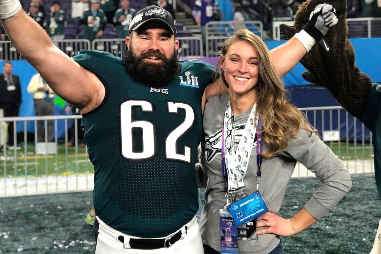 Jason and Kylie Kelce. Kylie Kelce/Instagram
