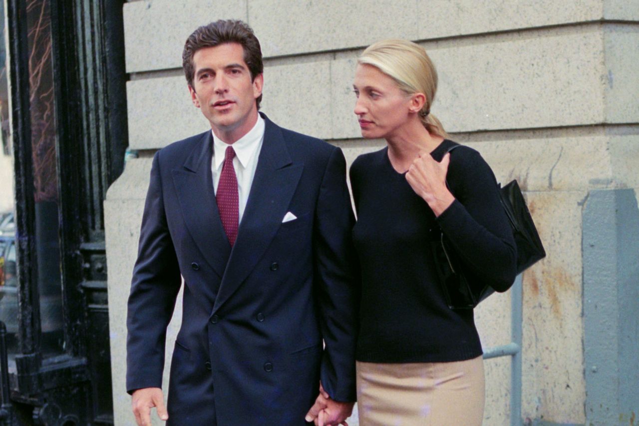 John Kennedy Jr. and Carolyn Bessette Kennedy on Oct. 6, 1996.Credit: Lawrence Schwartzwald/Sygma via Getty