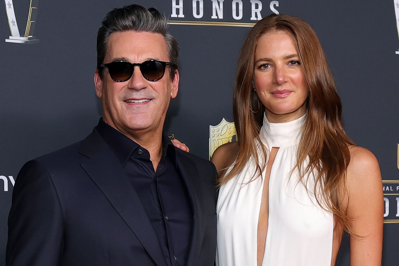 Jon Hamm and Anna Osceola Michael Loccisano/Getty