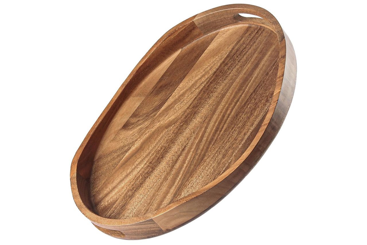Amazon kiteiscat Acacia Wood Serving Tray Amazon