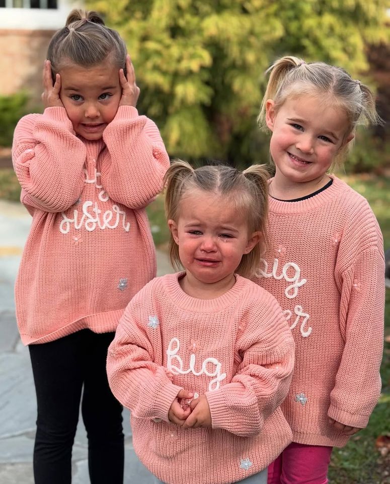 Kylie and Jason Kelce's daughters Wyatt, Elliotte and Bennett KelceCredit: Kylie Kelce/Instagram