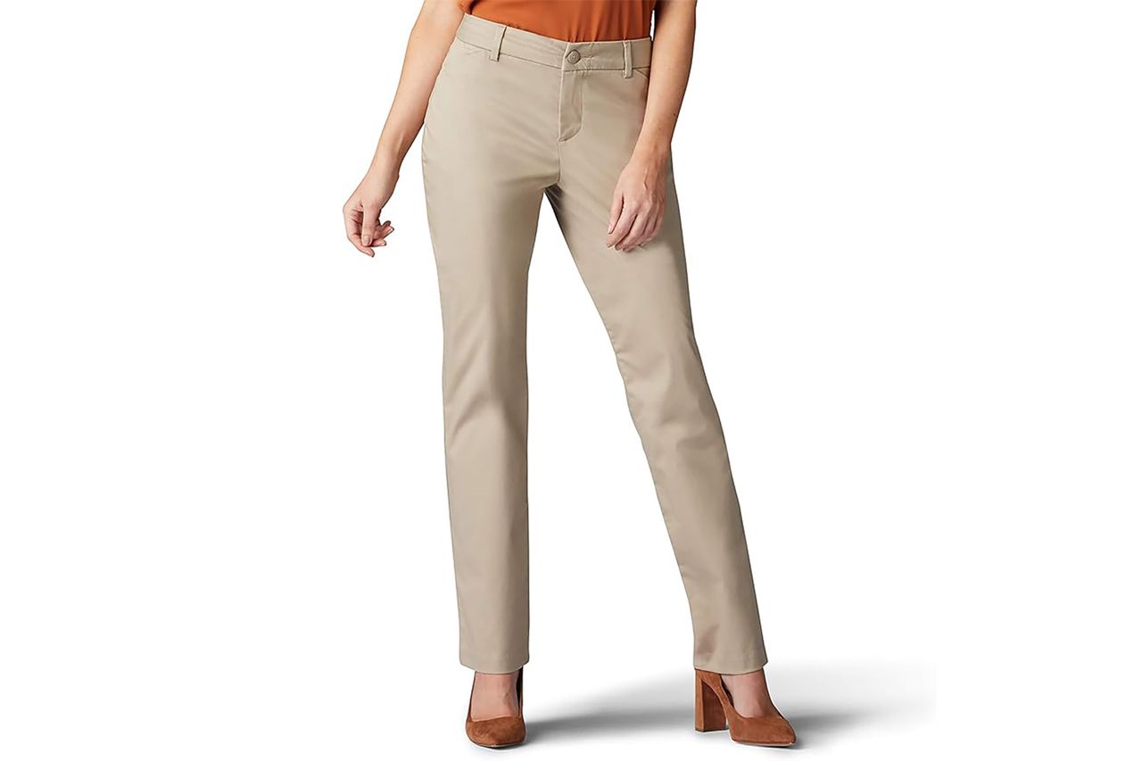 Lee Women's Wrinkle Free Relaxed Fit Straight Leg Pant Amazon