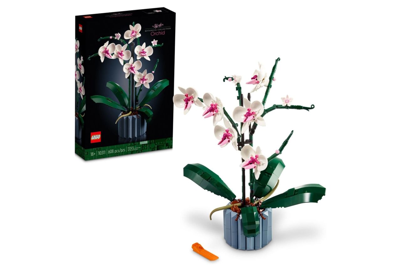 Lego Botanicals Orchid Artificial Fake Indoor Flowers Building Set For Home Amazon