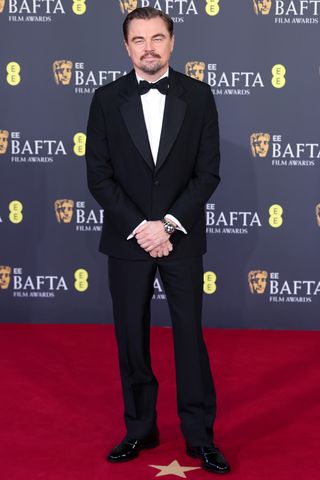 Leonardo DiCaprio attends the 2026 EE BAFTA Film Awards at The Royal Festival Hall on February 22, 2026 in London, England. Stephane Cardinale - Corbis/Corbis via Getty
