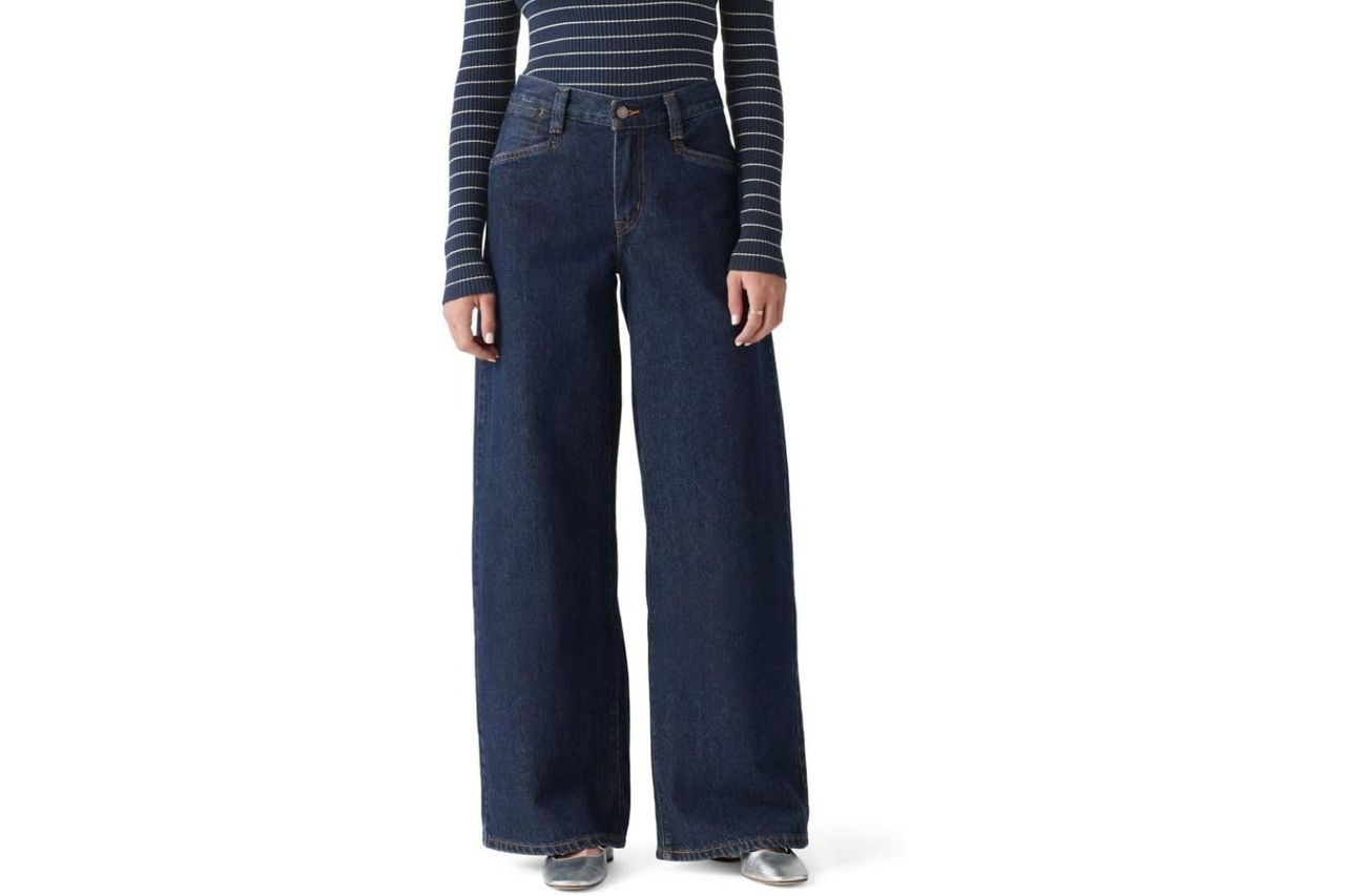 levis womens 94 baggy wide leg jeans also Credit: Amazon