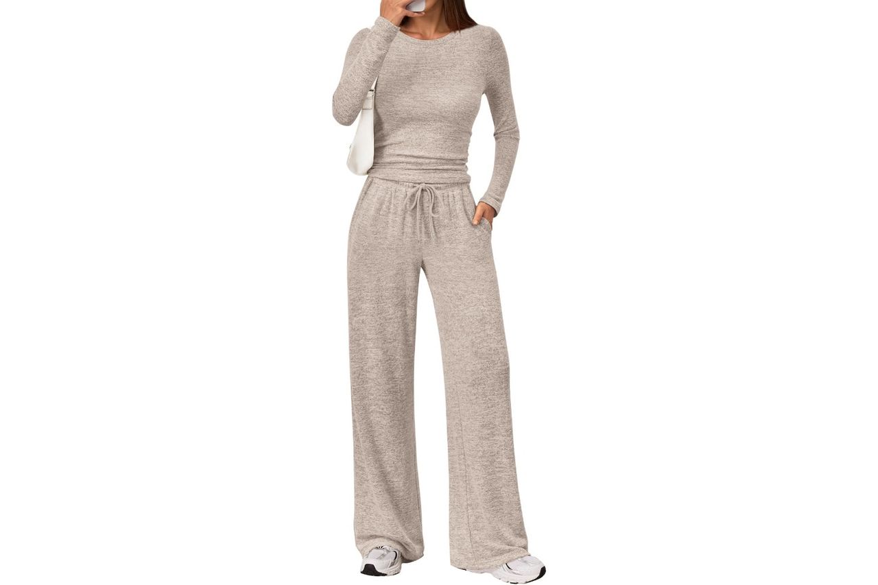 LILLUSORY Womens 2 Piece Matching Lounge Sets 2025 Fall Fashion Knit Amazon