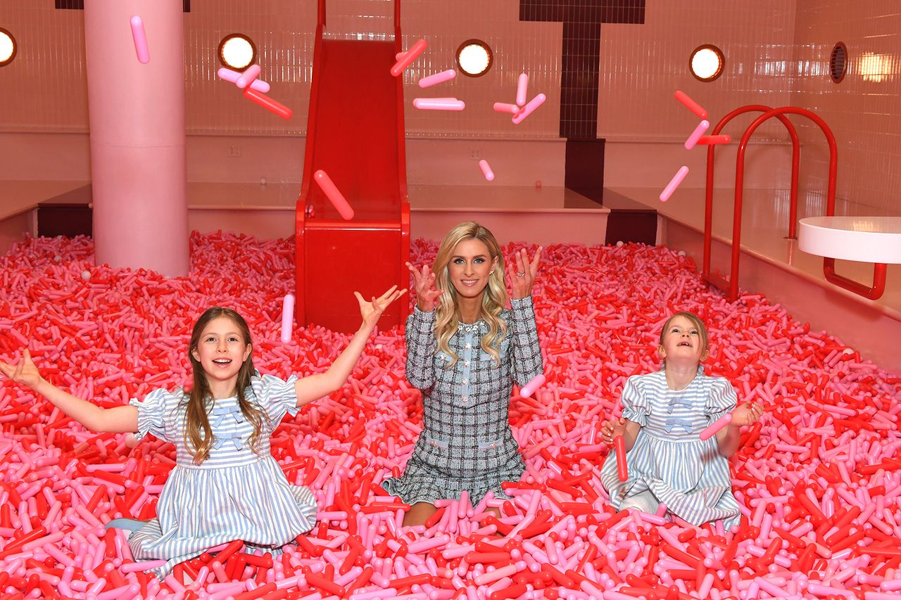 Lily-Grace Victoria Rothschild, Nicky Hilton and Theodora Marilyn Rothschild are seen at the event Hilton is hosting for God's Love We Deliver at the Museum of Ice Cream Lily-Grace Rothschild, Nicky Hilton and Theodora Rothschild Michael Simon/Getty