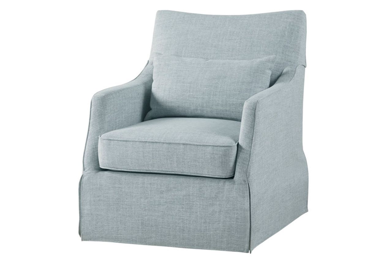 Martha Stewart London 360Swivel Armchair With Lumbar Pillow Wayfair