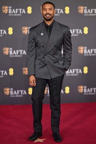 Michael B. Jordan attends the 2026 EE BAFTA Film Awards at The Royal Festival Hall on February 22, 2026 in London, England. Samir Hussein/WireImage