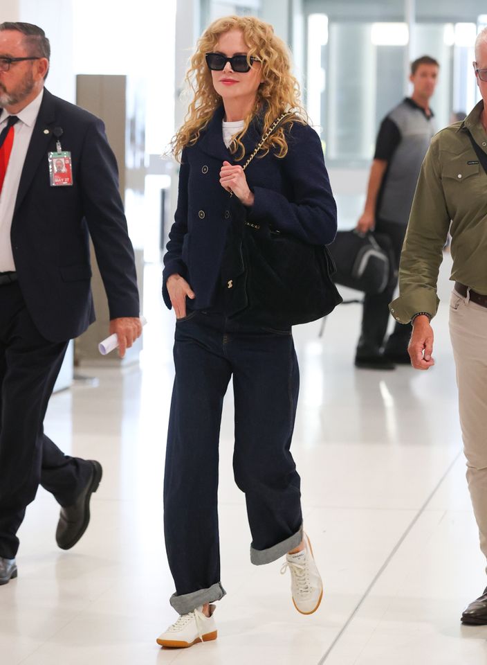 Nicole Kidman leaves Sydney after a short visit where it rumoured she is selling her Sydney property, dripping in Chanel clothing wearing Nicole Kidman KHAP / BACKGRID