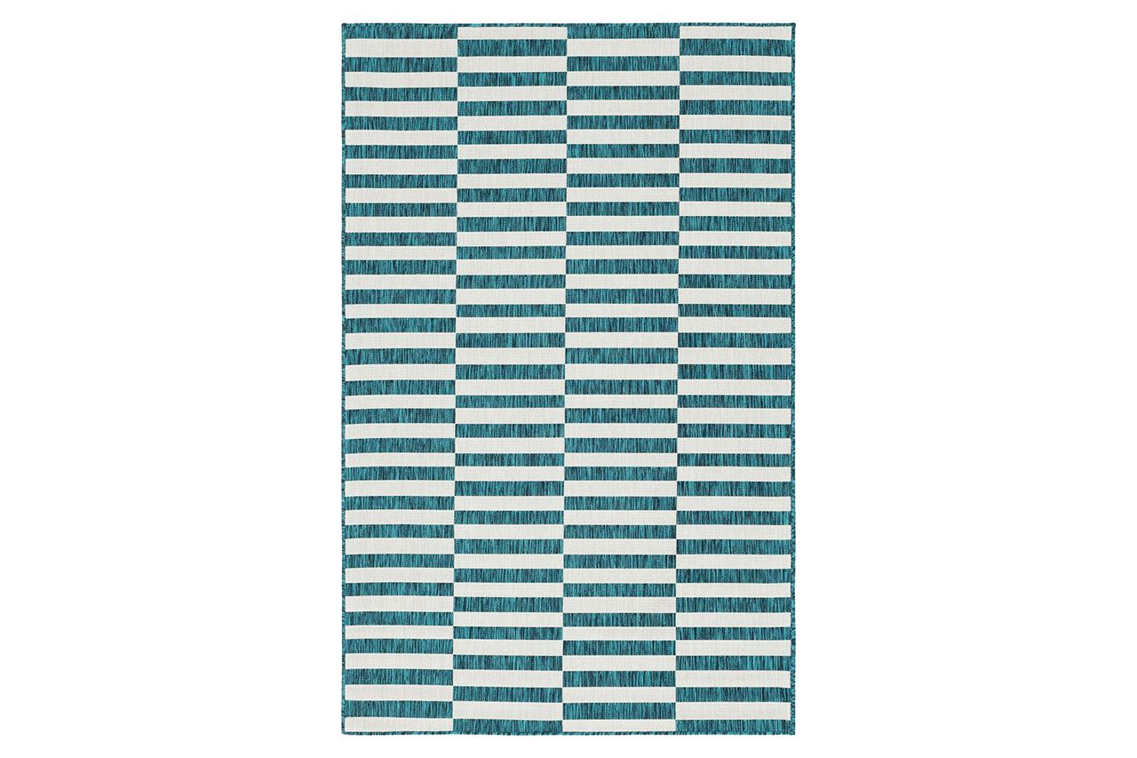 Noank Striped Indoor / Outdoor Rug Credit: Wayfair
