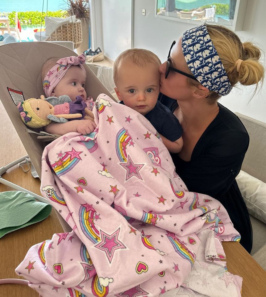 Paris Hilton with her kids Paris Hilton/Instagram