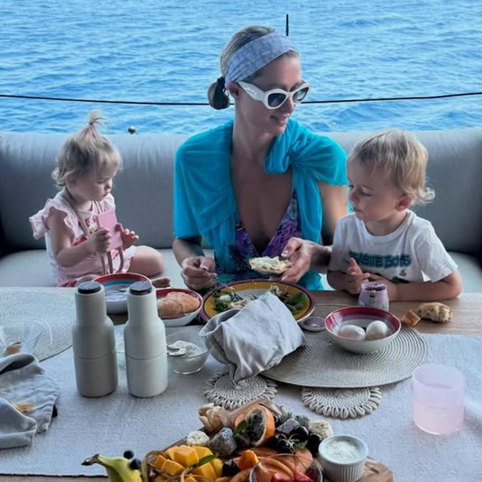 Paris Hilton with her kids Paris Hilton/Instagram
