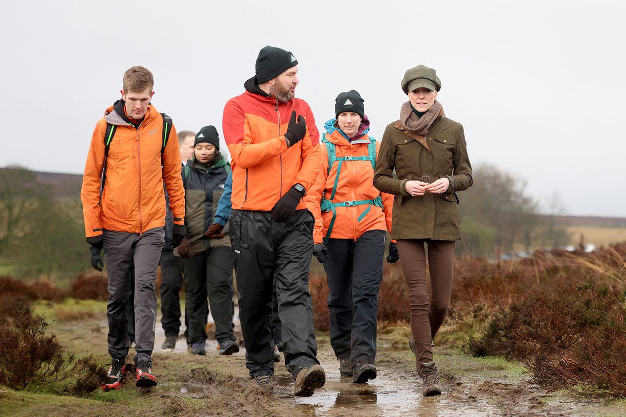Kate Middleton on a nature walk with Minds Over Mountains charity in January 2026 Ian Vogler / POOL / AFP via Getty 