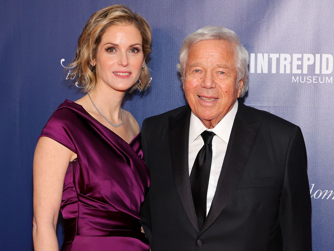 Dana Blumberg and Robert Kraft attend the Annual Salute To Freedom Gala on Nov. 10, 2021 in New York City. Theo Wargo/Getty