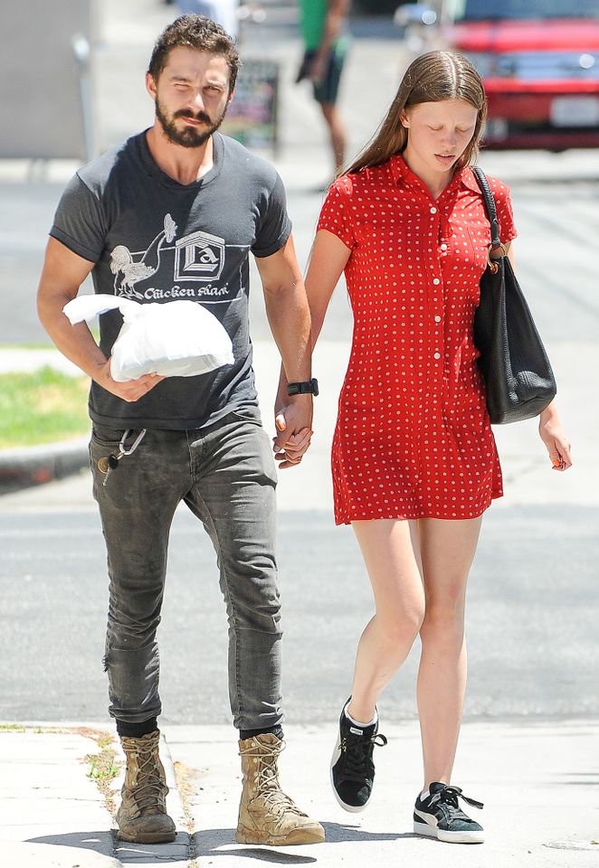 Shia LeBeouf and Mia Goth in 2014. Bauer-Griffin/GC Images