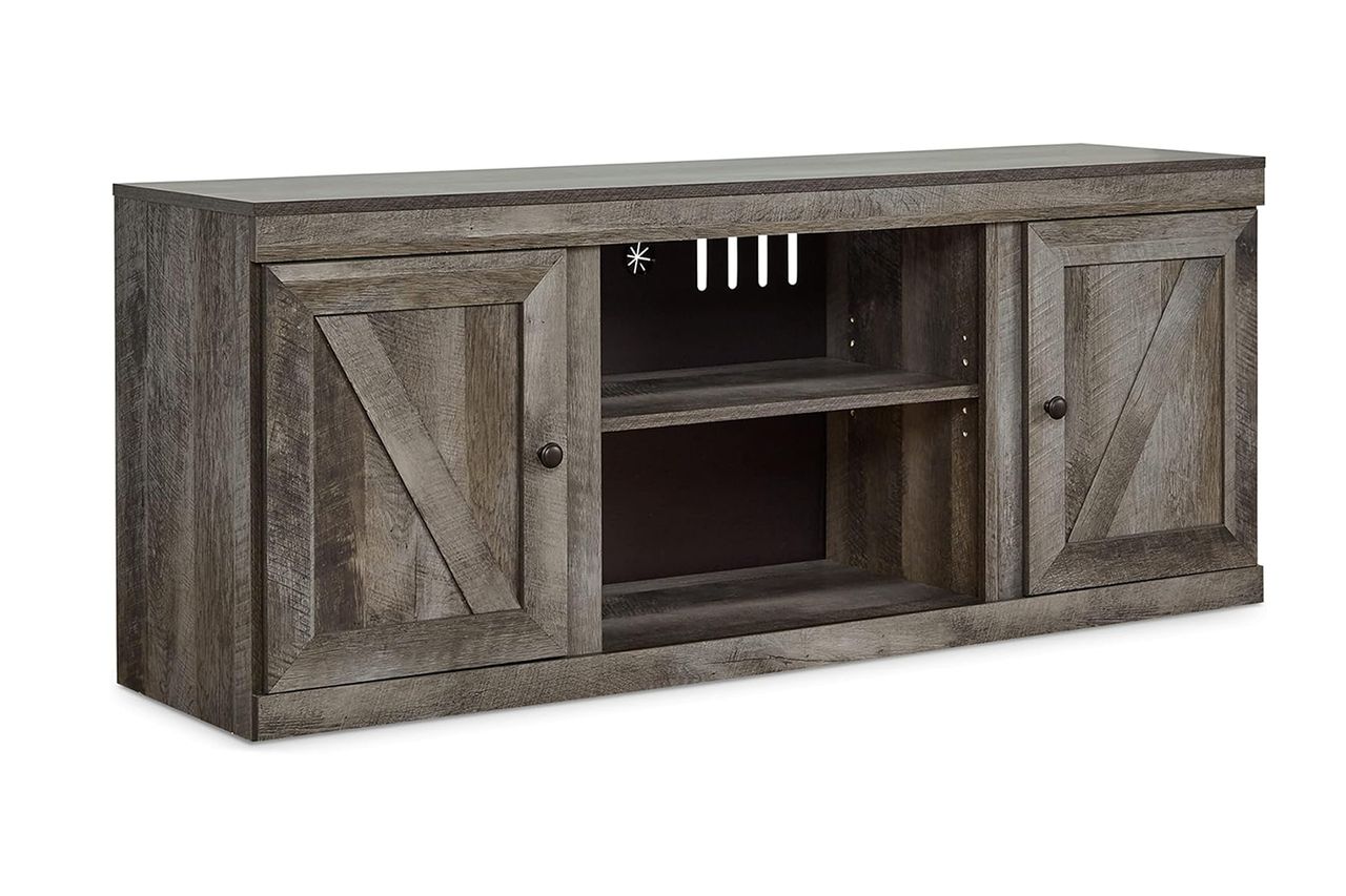 Signature Design by Ashley Wynnlow Rustic Large TV Stand Amazon