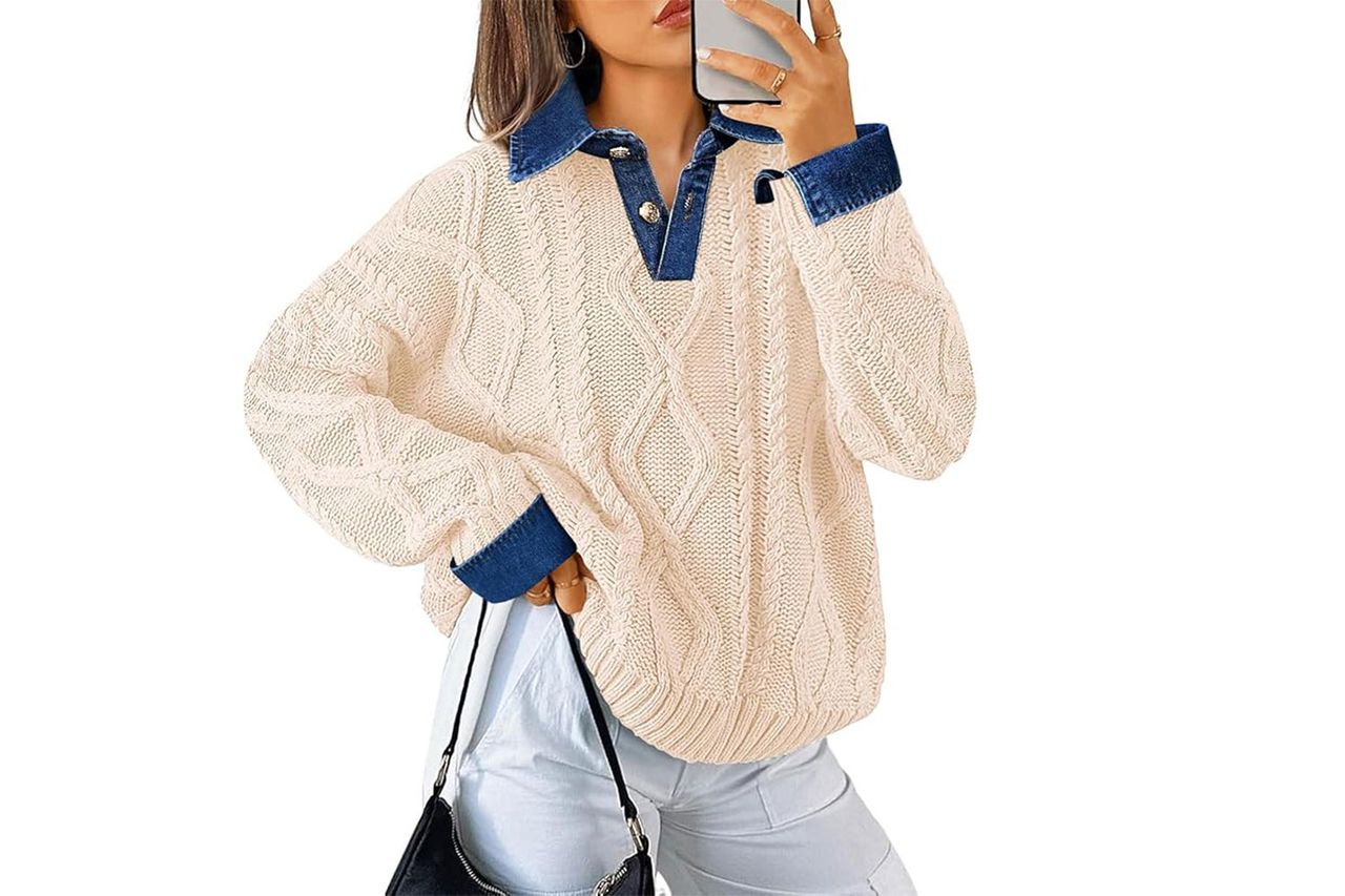 soesdemo oversized knit sweater Amazon
