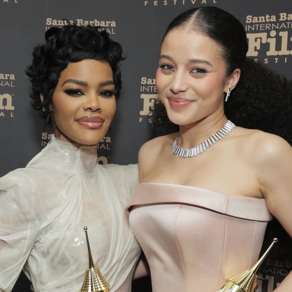 Teyana Taylor and Chase Infiniti. Rebecca Sapp/Getty