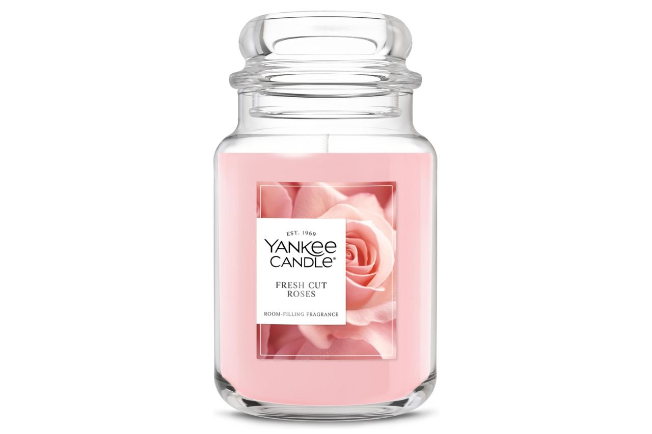 Yankee Candle Fresh Cut Roses Scented Candle Amazon
