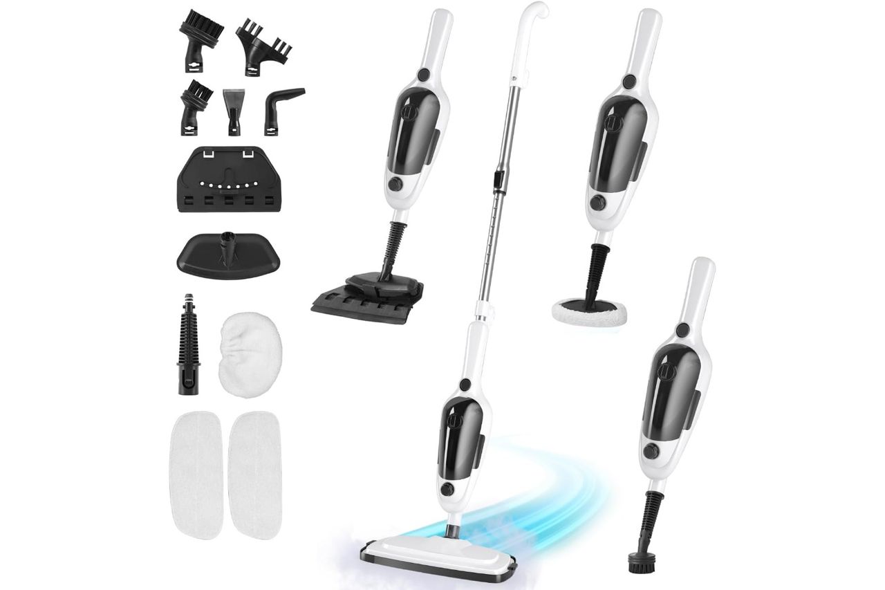 11-in-1 Steam Mop, Powerful Handheld Steam Cleaner for Home with 23FT Cord Credit: Amazon