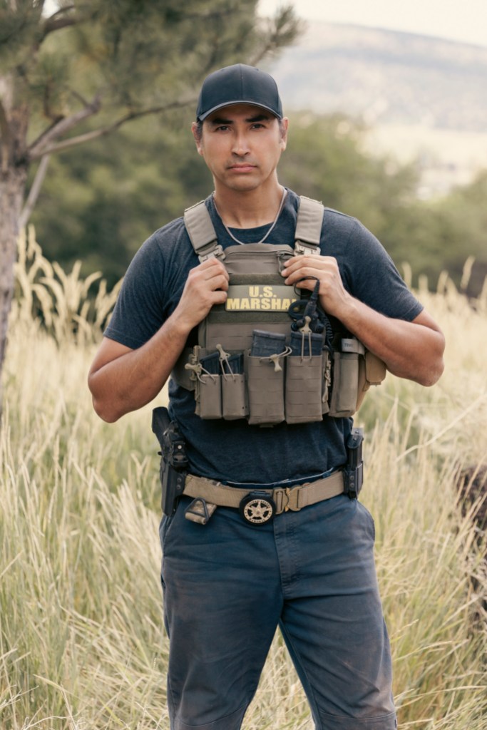 “Zone of Death” – As Kayce tries to embrace his new beginning, a Marshals op to stop a domestic terror attack lands him in a valley of buried Dutton family skeletons. While confronting his past, he must also learn to ingratiate himself with his new Marshals teammates, on MARSHALS, Sunday, March 8 (8:00-9:00 PM, ET/PT). Pictured: Tatanka Means as Miles. Photo: Sonja Flemming/CBS ©2025 CBS Broadcasting, Inc. All Rights Reserved.