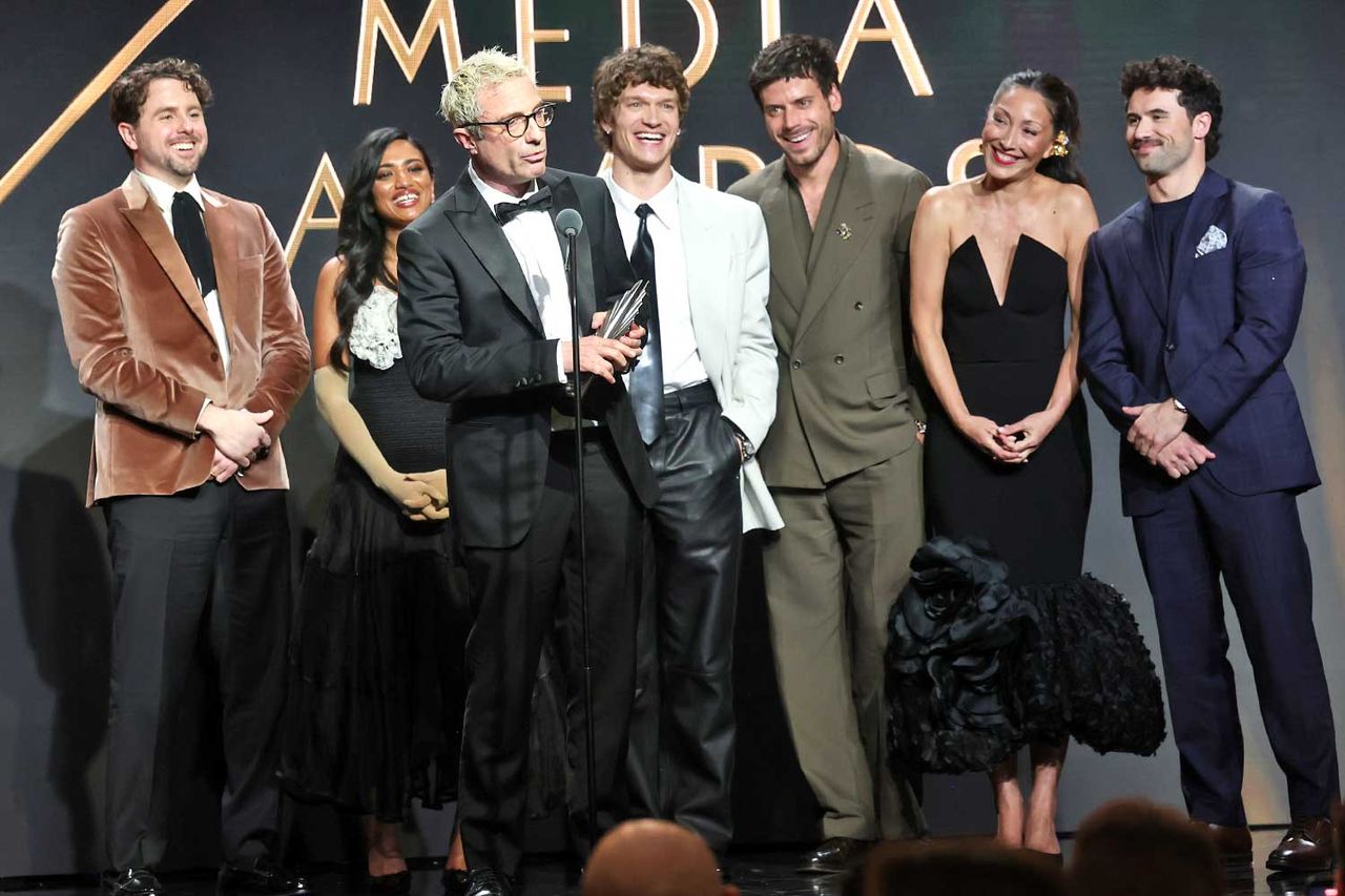 From left: Brendan Brady, Nadine Bhabha, Jacob Tierney, Connor Storrie, FranÃ§ois Arnaud, Christina Chang and Robbie G.K. the 37th Annual GLAAD Media Awards on March 5, 2026Credit: Emma McIntyre/Getty