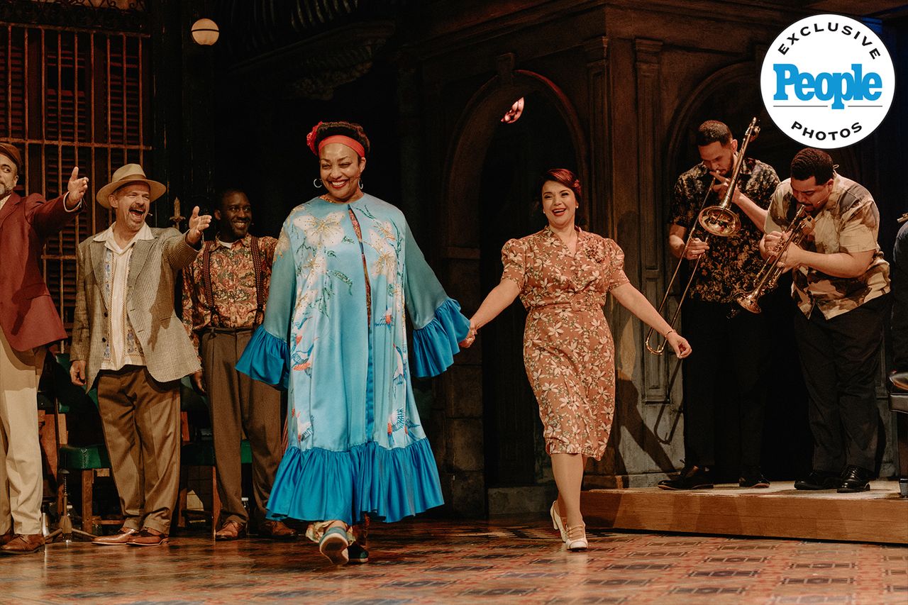 Natalie Venetia Belcon and Ana Navarro walk hand-in-hand as 'The View' co-host heads for her bow in 'Buena Vista Social Club' on BroadwayCredit: Andy Henderson