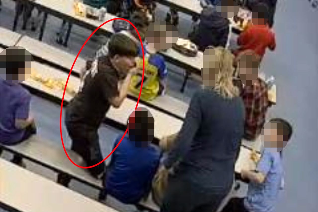 Cruzito Ruiz in the Bass Elementary School cafeteria in Nevada on Feb. 25, 2025Credit: LAGOMARSINO LAW