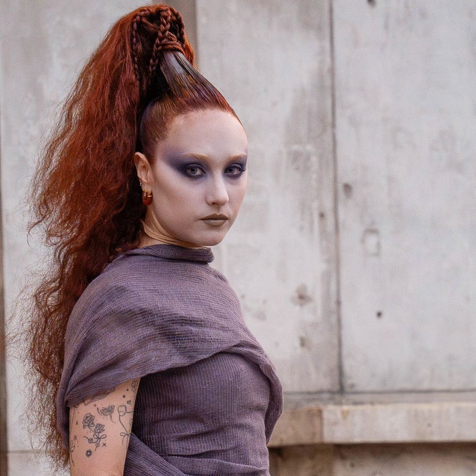 Chappell Roan stuns in a purple draped ensemble as she attends Rick Owens Autumn/W Chappell RoanCredit: Fannyrlphotography / BACKGRID