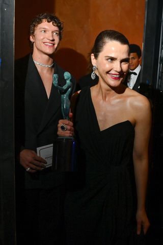 Connor Storrie and Keri Russell Connor Storrie and Keri RussellCredit: George Pimentel/Shutterstock