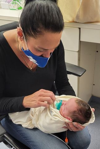 Sonja Bassett holding baby Laken.Credit: Courtesy of Hannah Whitson