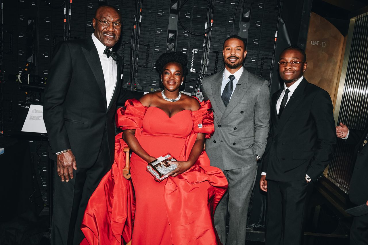 Delroy Lindo, Wunmi Mosaku, Michael B. Jordan and Miles Caton Delroy Lindo, Wunmi Mosaku, Michael B. Jordan and Miles CatonCredit: Nina Westervelt/Shutterstock