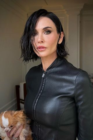 Demi Moore shows off a short bob hair cut at the Gucci FW26 Fashion Show Demi Moore.Credit: dimitrishair/Instagram