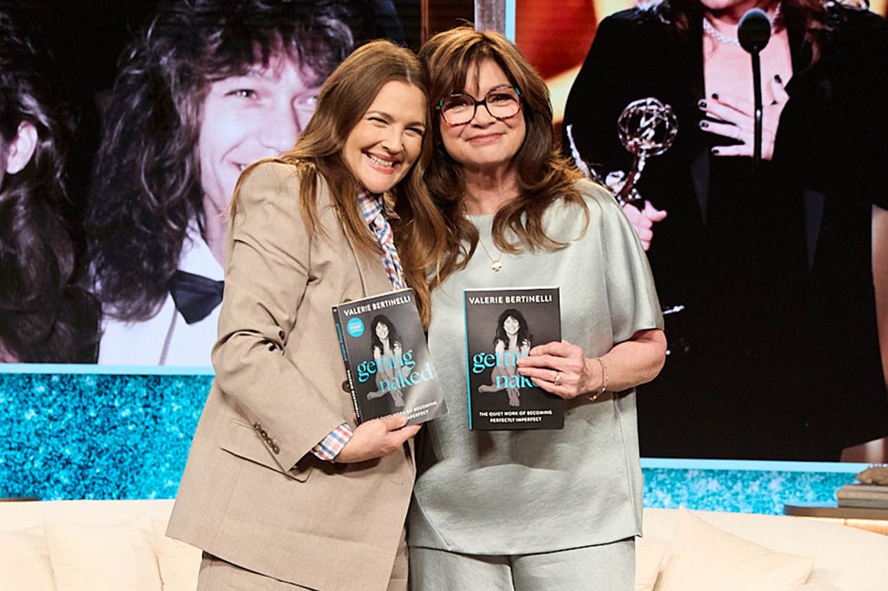 Drew Barrymore (left) and Valerie BertinelliCredit: Ash Bean/CMV