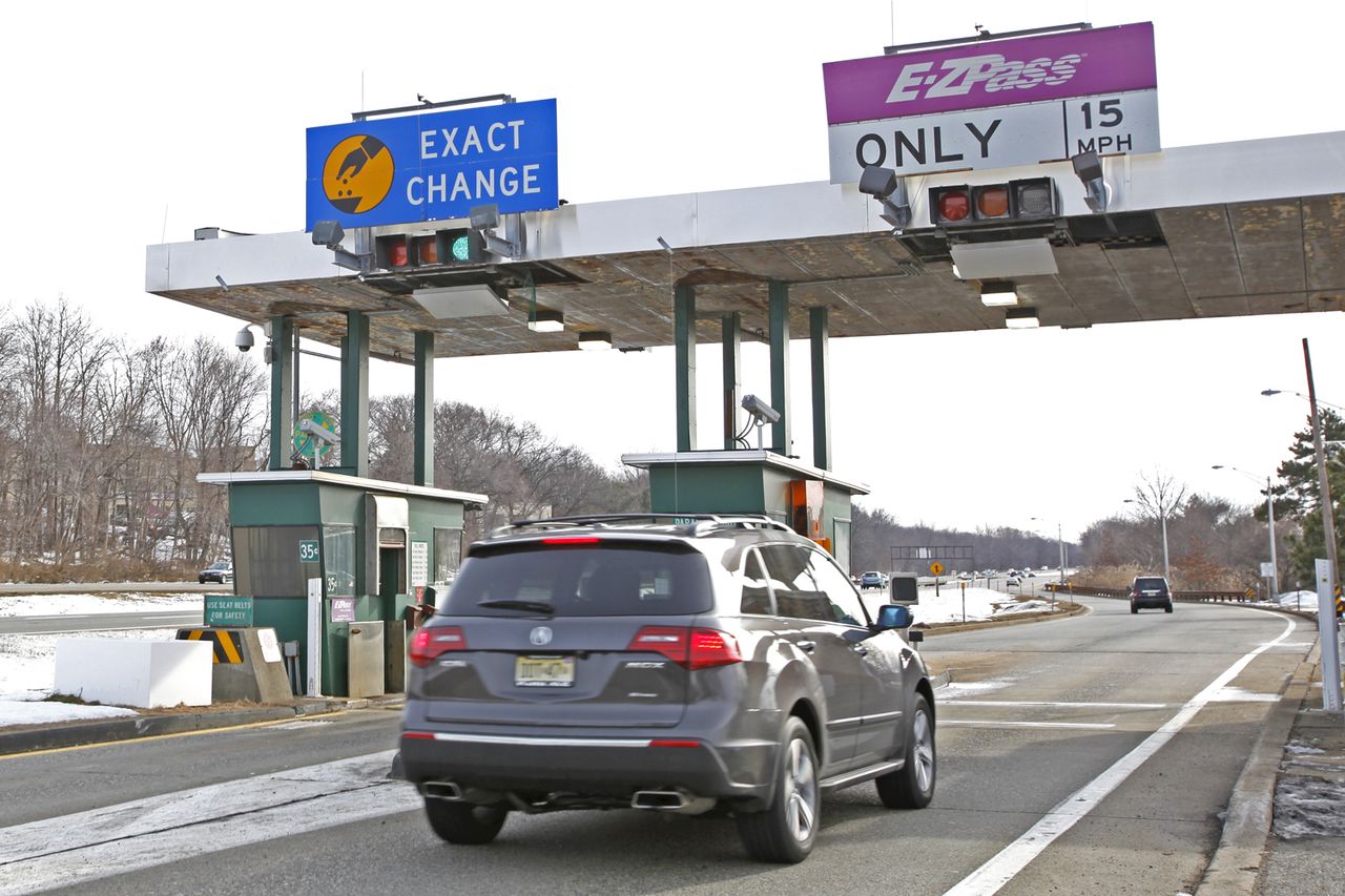 A car approaches the entrance to the Garden State Parkway in New Jersey.Credit: Najlah Feanny/Corbis via Getty