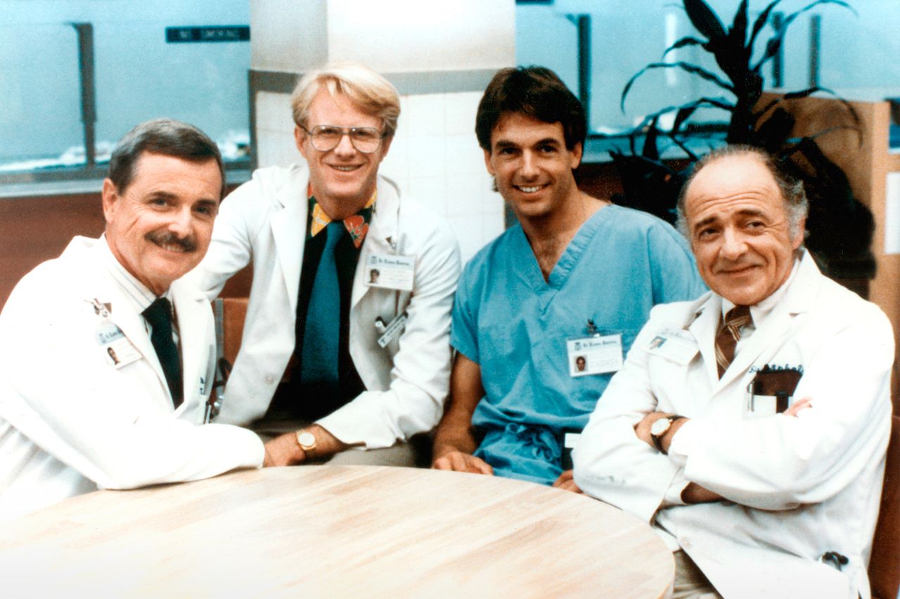 ST. ELSEWHERE, William Daniels, Ed Begley, Jr., Mark Harmon, Ed Flanders, 1982-1988 ST. ELSEWHERE, William Daniels, Ed Begley, Jr., Mark Harmon, Ed Flanders, 1982-1988Credit: Courtesy Everett Collection