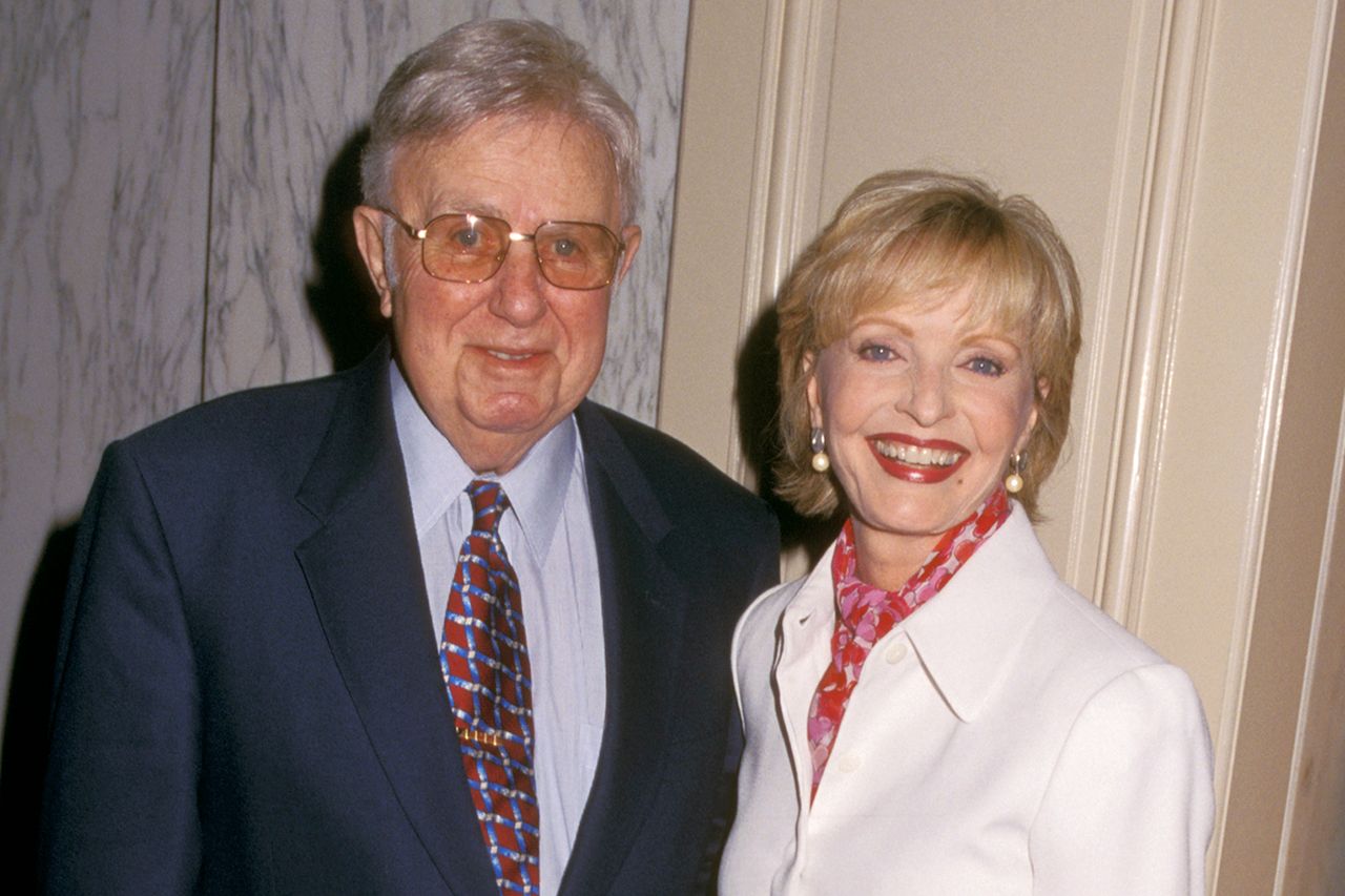 Florence Henderson (R) and husband John Kappas.Credit: ron galella/getty