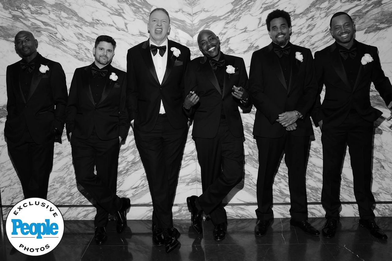 Stand-Up Comedian Gary Owen Marries Brianna Johnson in an 'Ultra-Elegant' Wedding Gary Owen with his groomsmenCredit: Lucas Rossi