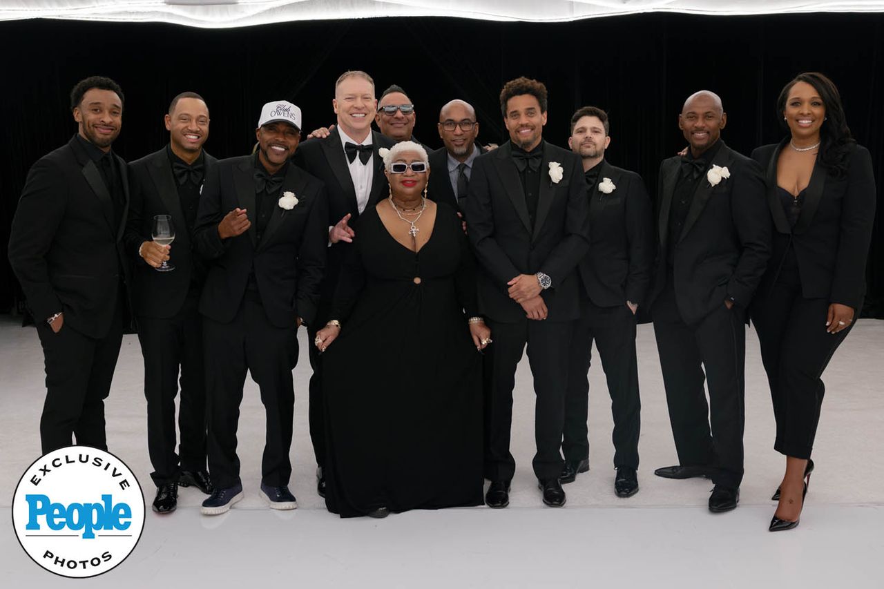 Stand-Up Comedian Gary Owen Marries Brianna Johnson in an 'Ultra-Elegant' Wedding Gary Owen with wedding guestsCredit: Lucas Rossi