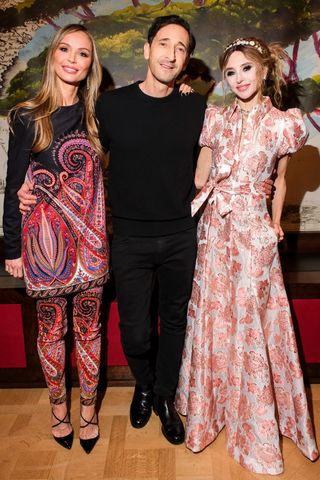 Georgina Chapman, Adrien Brody, Stacey Bendet Georgina Chapman, Adrien Brody, Stacey BendetCredit: Brendon Cook/BFA.com