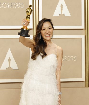 HOLLYWOOD, CALIFORNIA - MARCH 12: Michelle Yeoh, winner of the Best Actress in a Leading Role award for "Everything Everywhere All at Once," poses in the press room during the 95th Annual Academy Awards on March 12, 2023 in Hollywood, California. (Photo by Mike Coppola/Getty Images)
