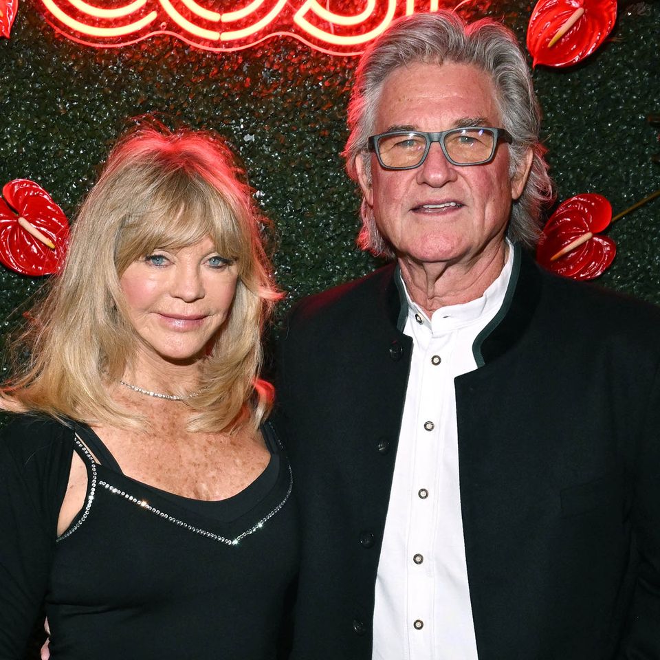 Goldie Hawn and Kurt Russell at the Aspen Snow Ball Benefactor Dinner presented by COSF held at Caribou Club Aspen on March 20, 2026 in Aspen, Colorado. ( Goldie Hawn and Kurt RussellCredit: Gilbert Flores/Variety via Getty