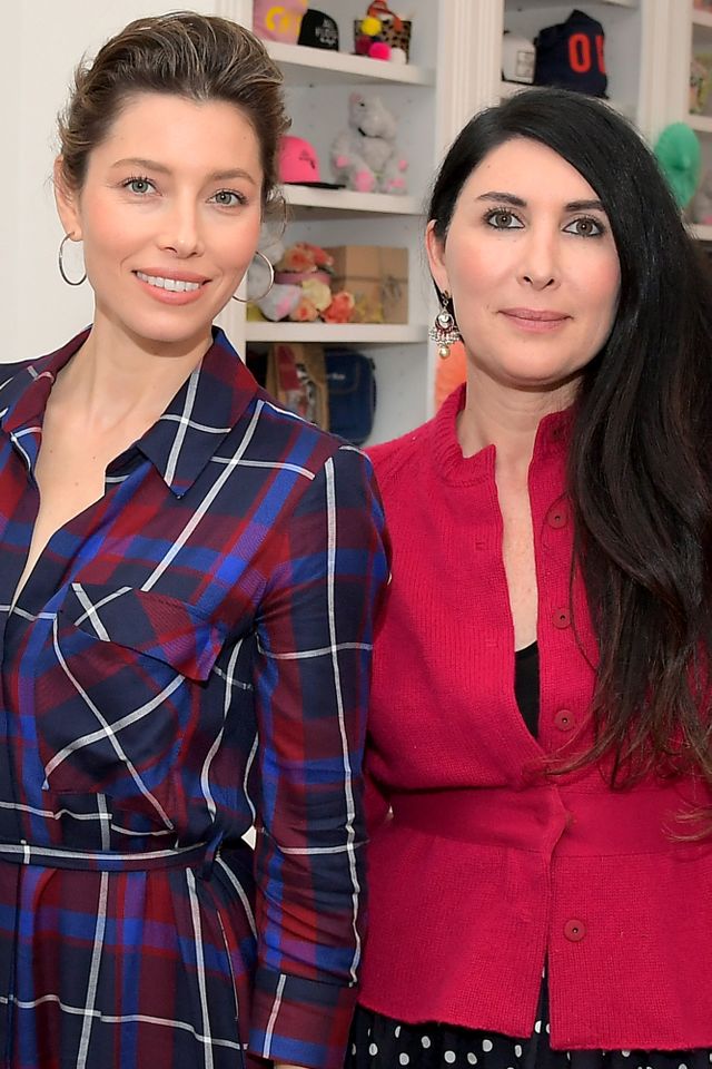 Jessica Biel and Estee Stanley in 2017Credit: Charley Gallay/Getty