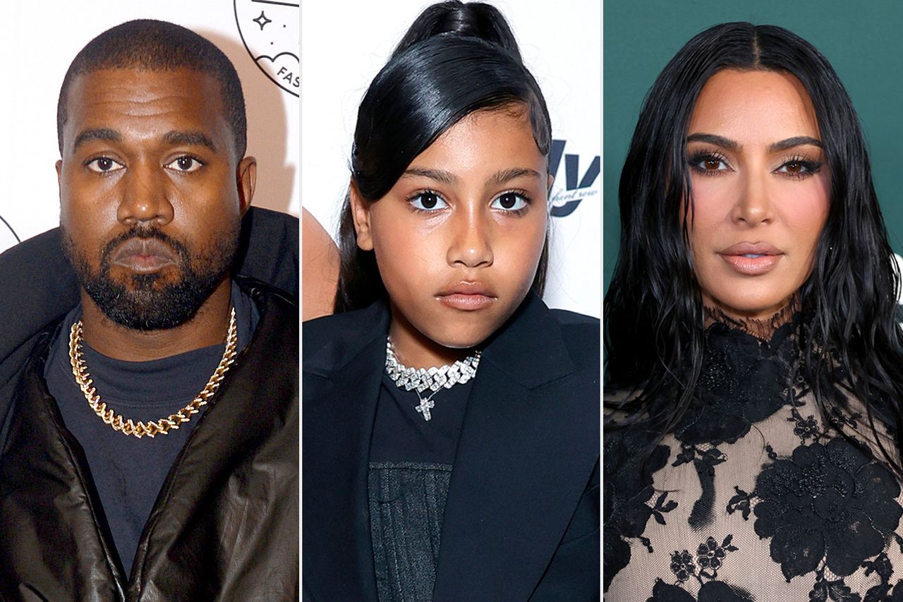Kanye West, North West, and Kim Kardashian Kanye West, North West, and Kim KardashianCredit: Brad Barket/Getty; Stefanie Keenan/Getty; Monica Schipper/Getty