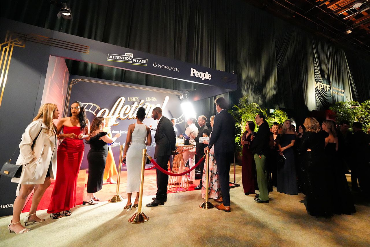 Behind the scenes of the Your Attention, Please photoboothCredit: Presley Ann/Getty